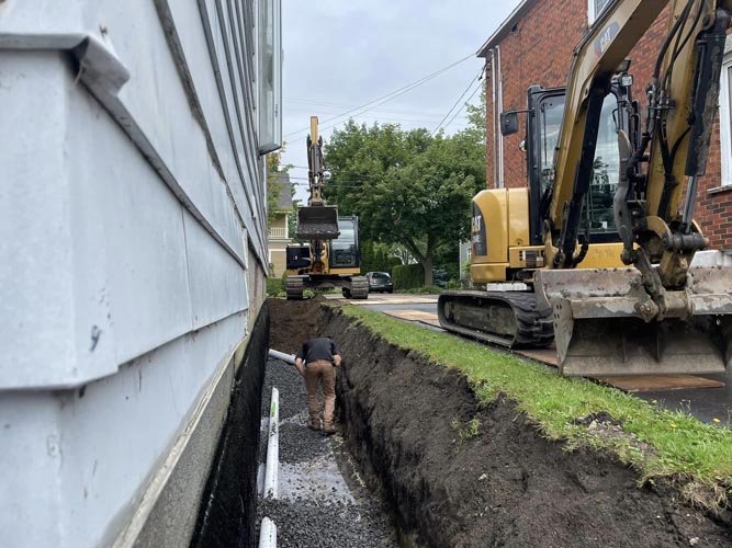 travaux d'excavation Drummondville