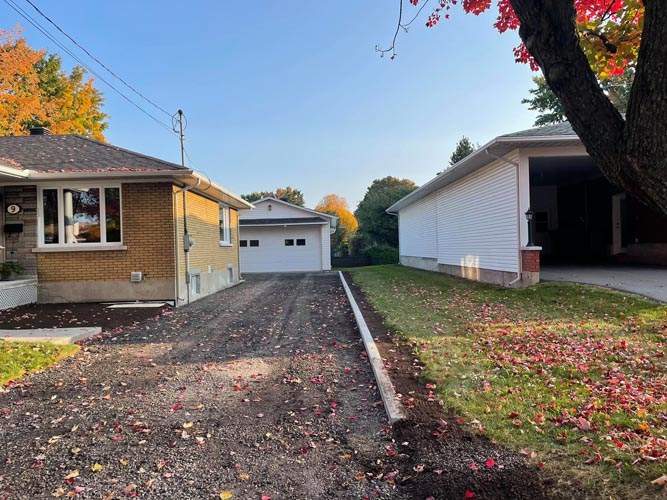 Travaux drain de fondation Victoriaville